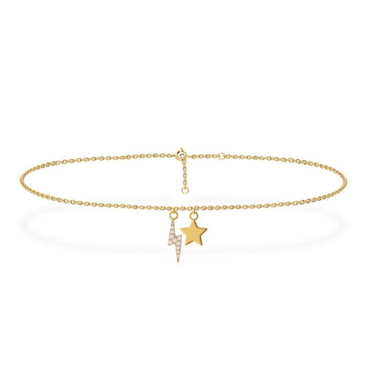 DIAMOND ANKLET 18KT GOLD DA1Y101