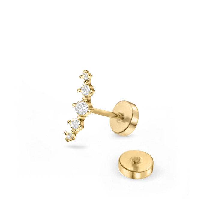 DIAMOND 18KT GOLD EARRING DE1Y162