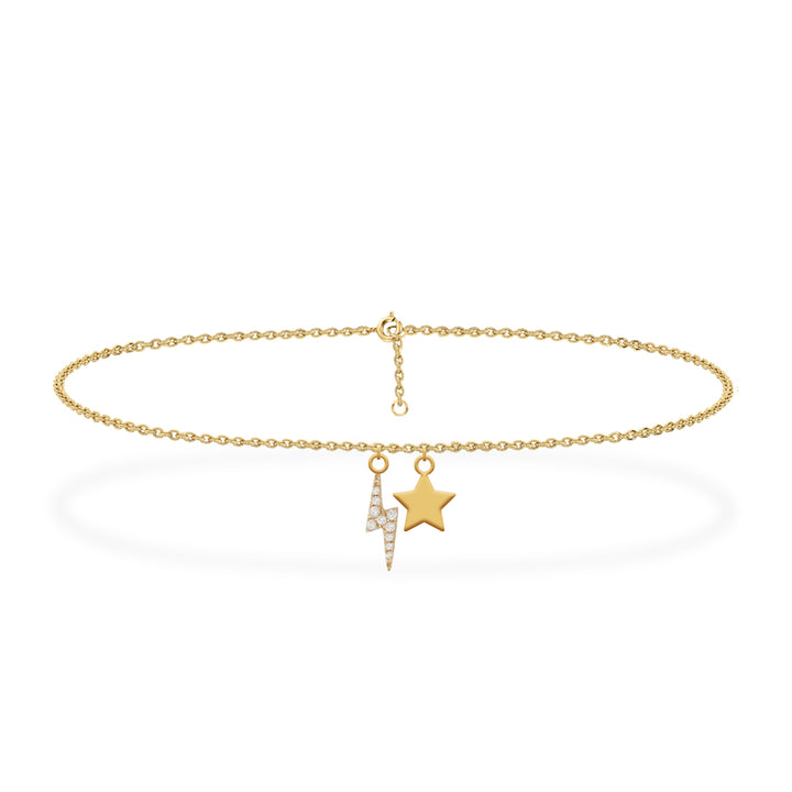 DIAMOND ANKLET 18KT GOLD DA1Y101