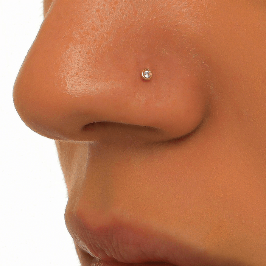 DIAMOND 18KT GOLD NOSE STUD DNSY100